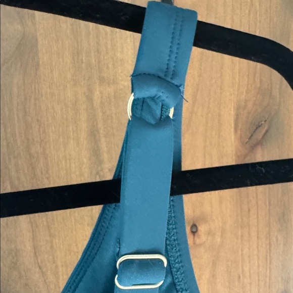 Lands' End Ruched Waist One Pc Swimsuit Womens L Green Modest support padded bra - Picture 5 of 6